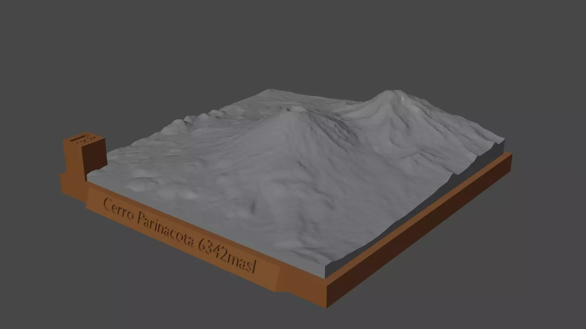Cerro Parinacota 3D print model_0