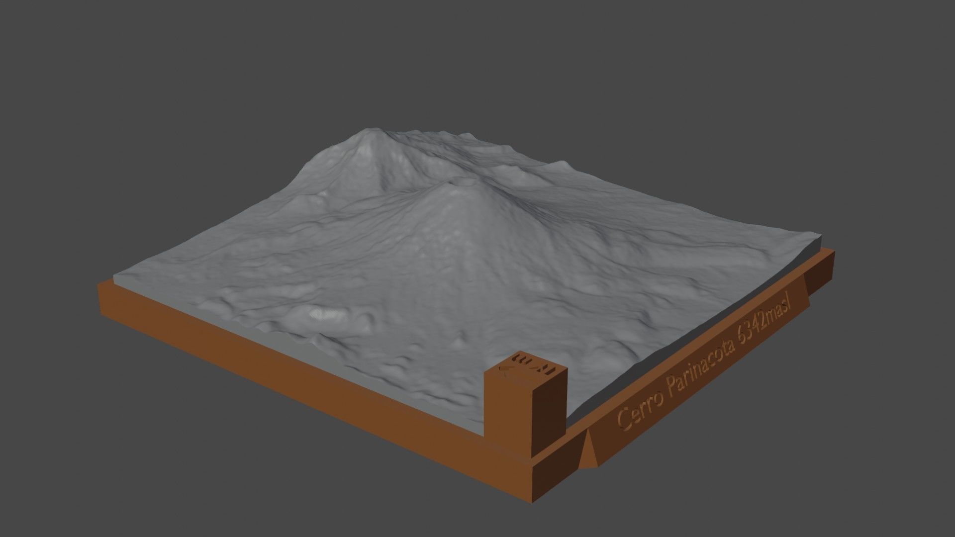 Cerro Parinacota 3D print model_3