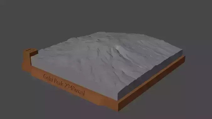 Gelai Peak 3D print model