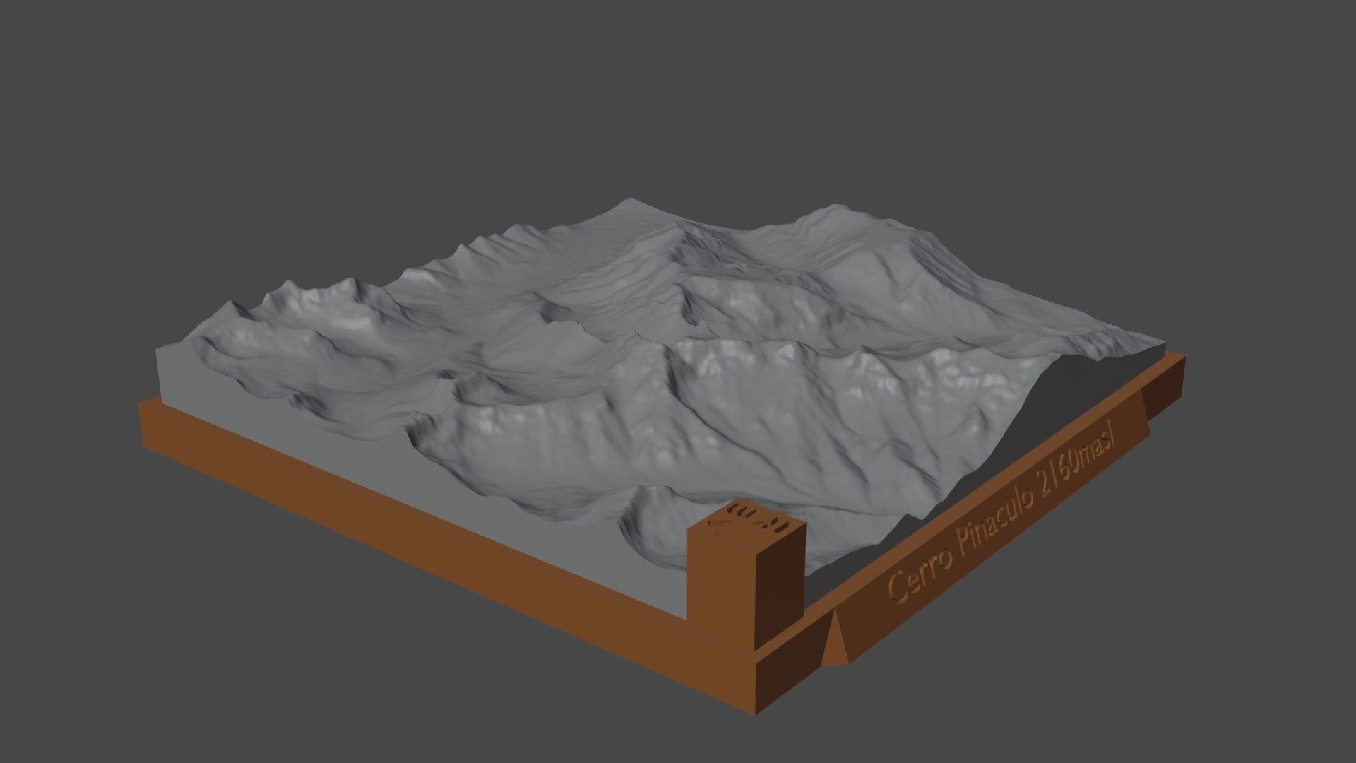 Cerro Pinaculo 3D print model_3