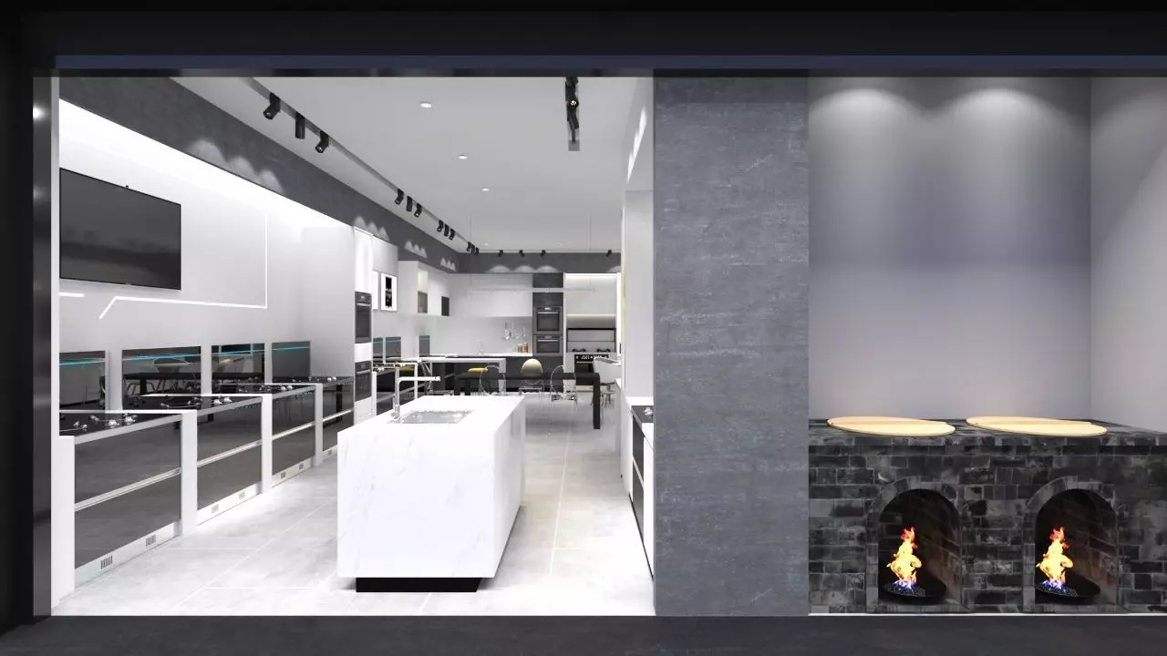 Integrated Stove Store 3D model
