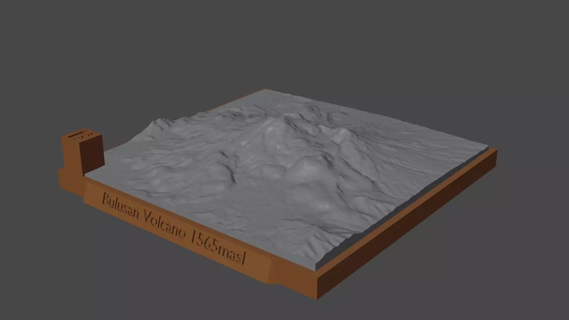 Bulusan Volcano 3D print model_0