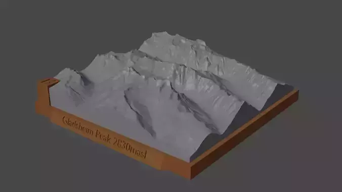 Gladsheim Peak 3D print model