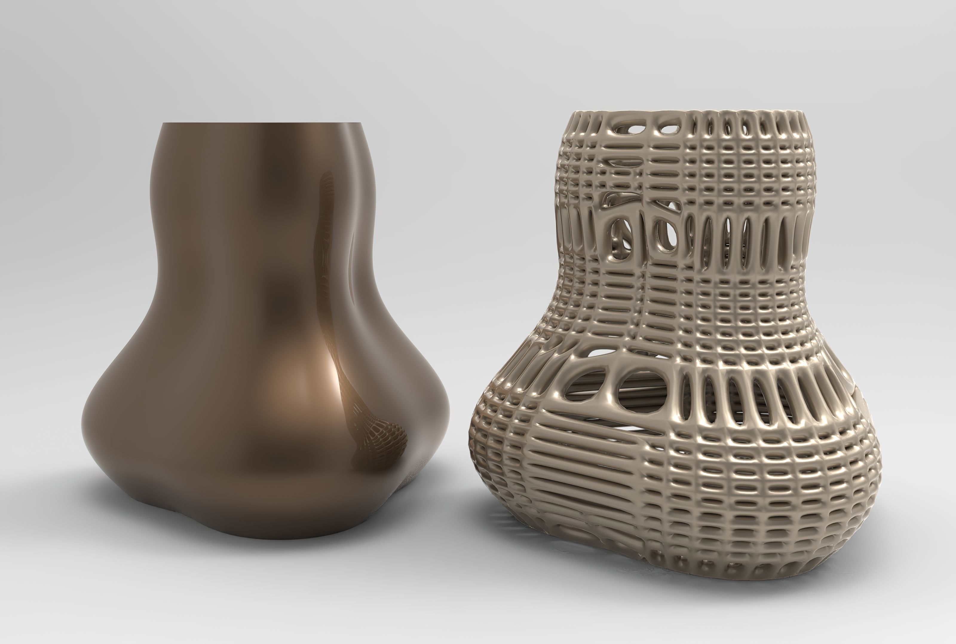 Vase Voronoi 4 3D print model_1