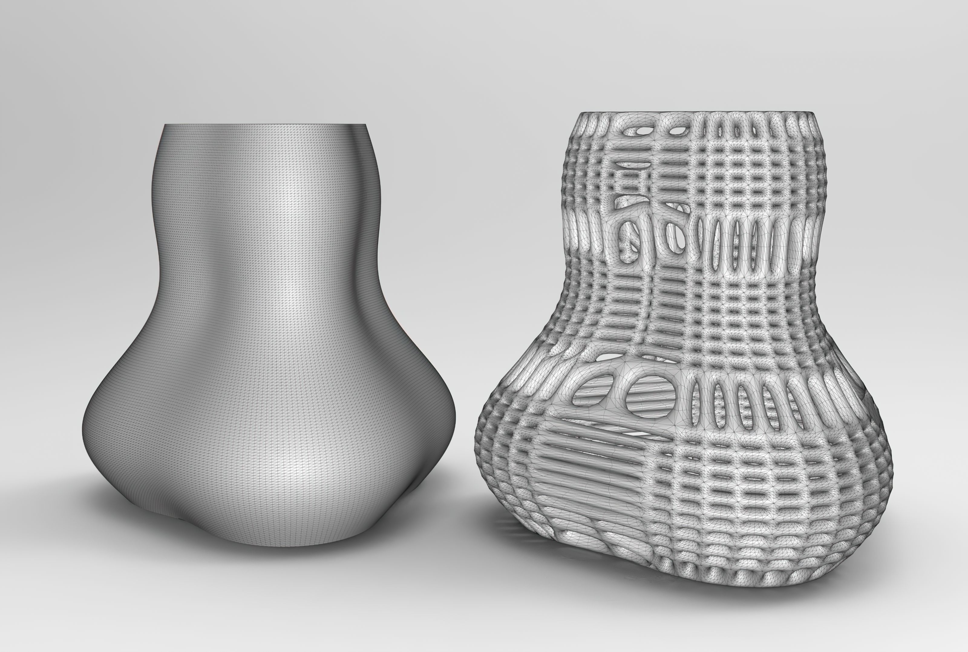 Vase Voronoi 4 3D print model_2