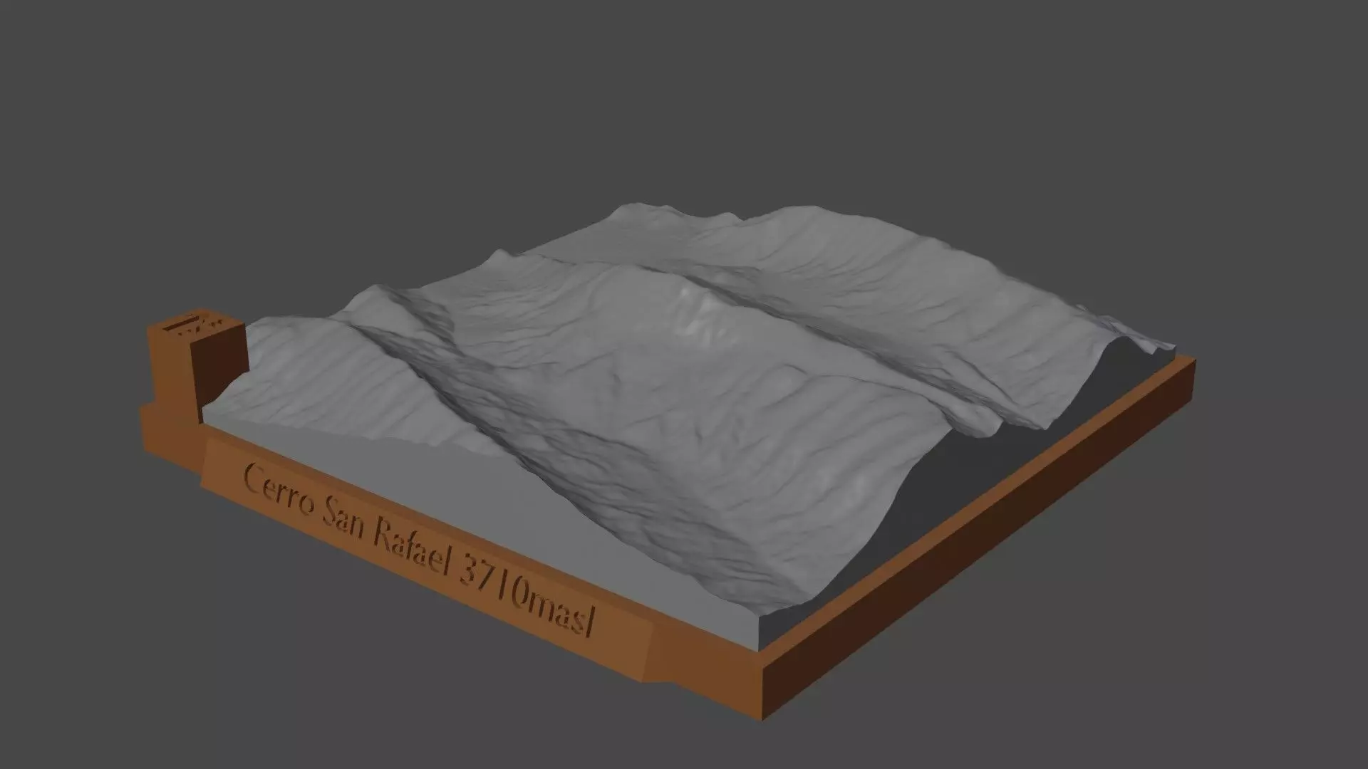 Cerro San Rafael 3D print model
