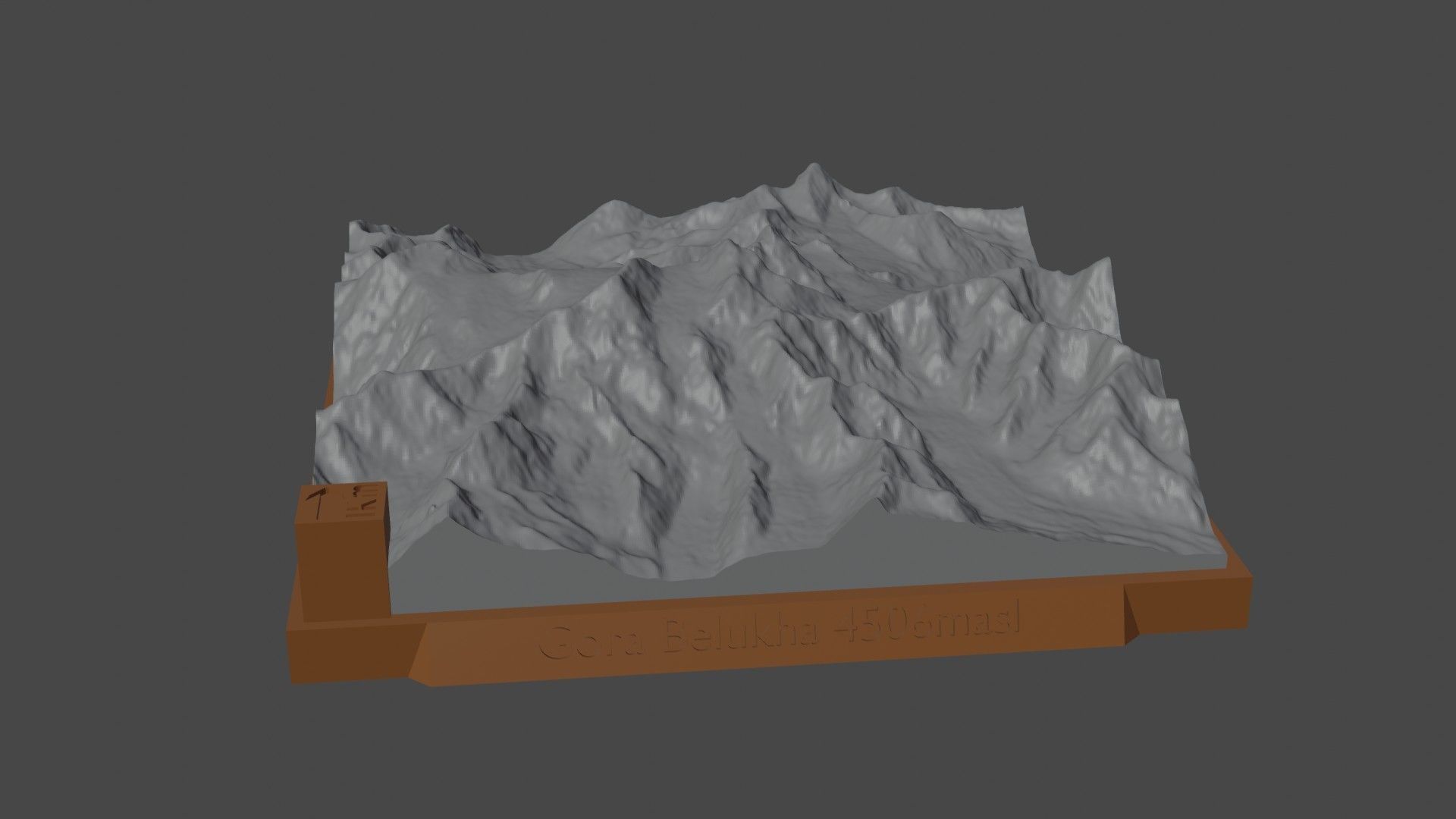 Gora Belukha 3D print model_5