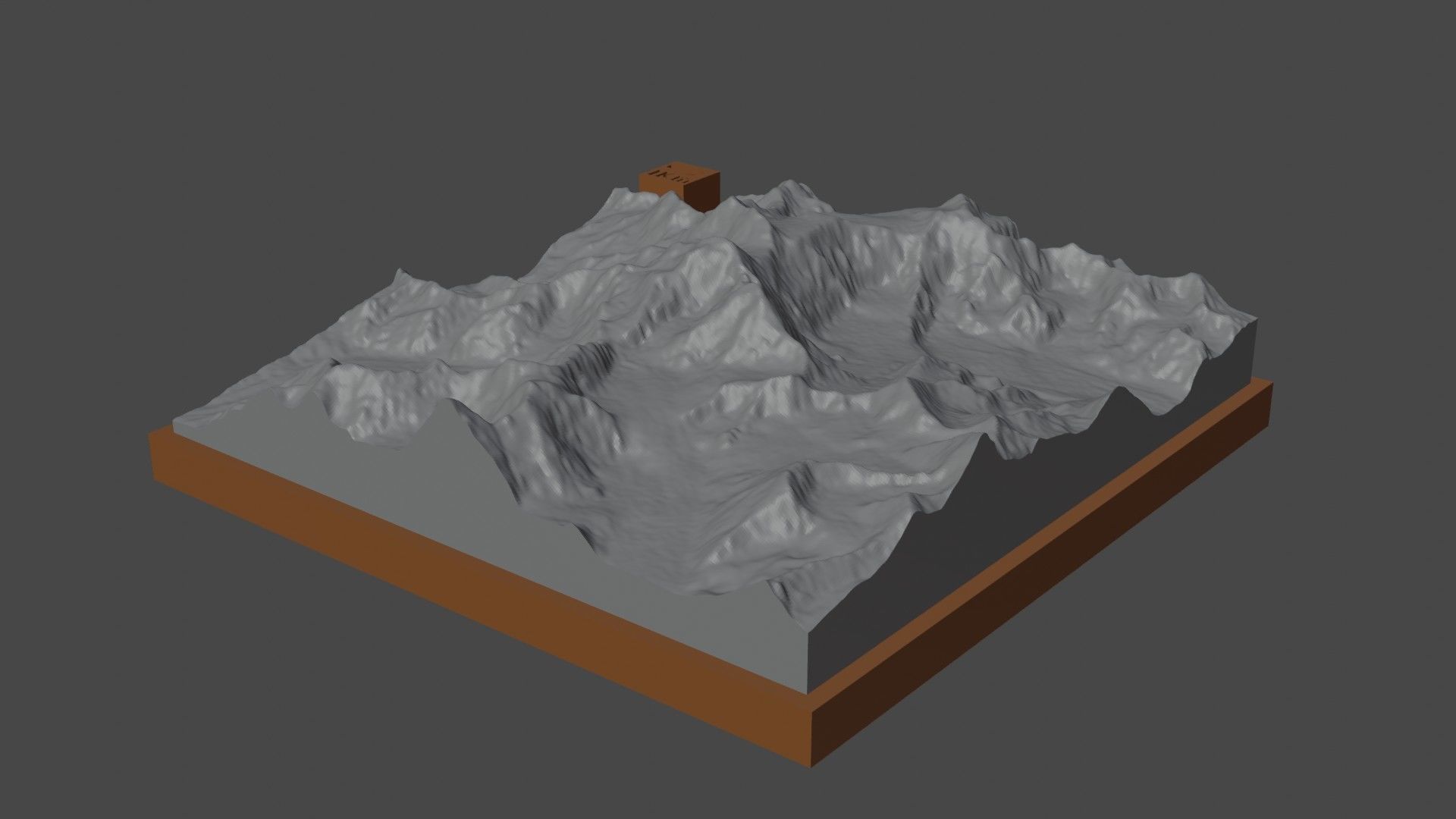 Gora Belukha 3D print model_4