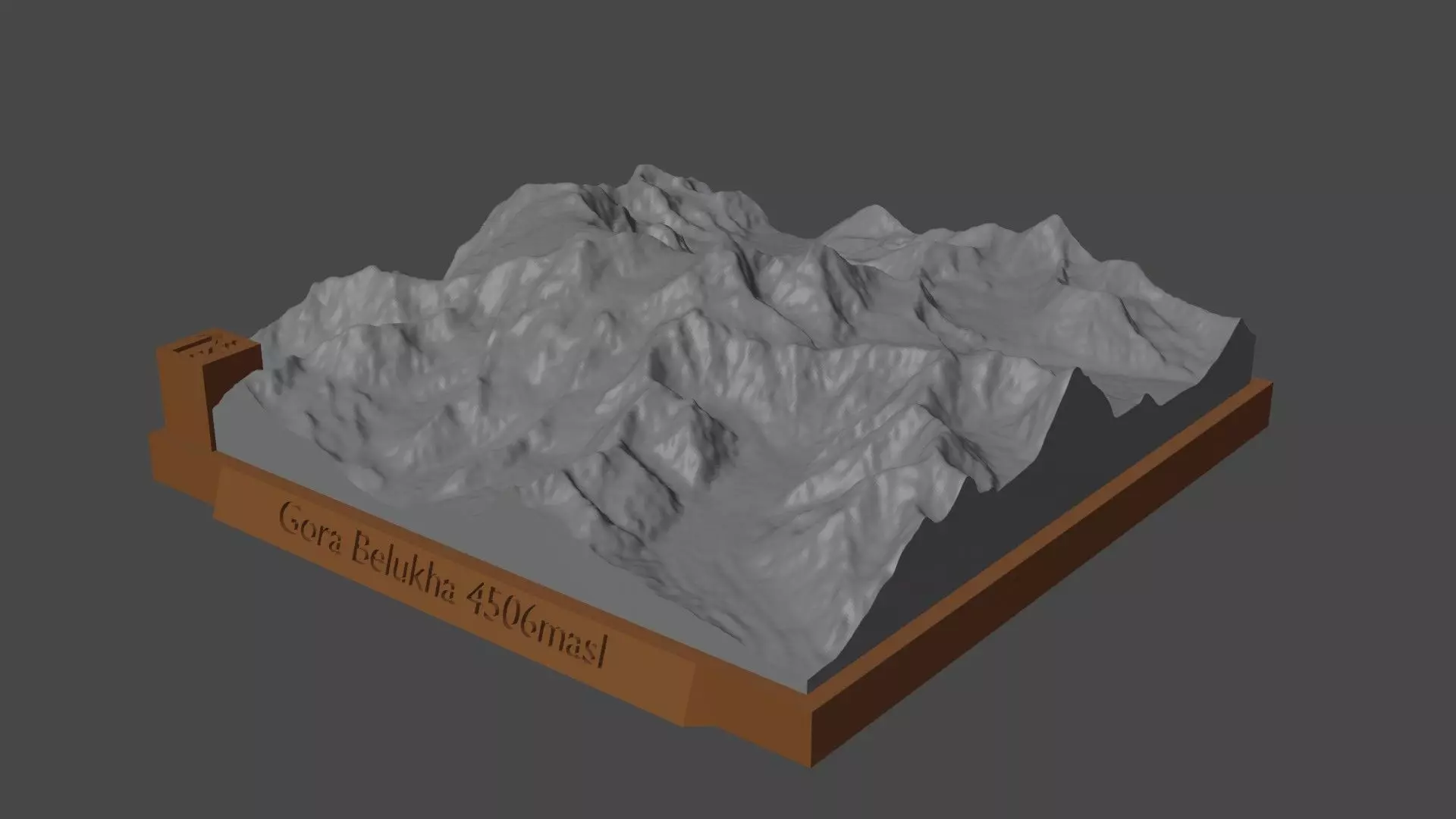 Gora Belukha 3D print model_0