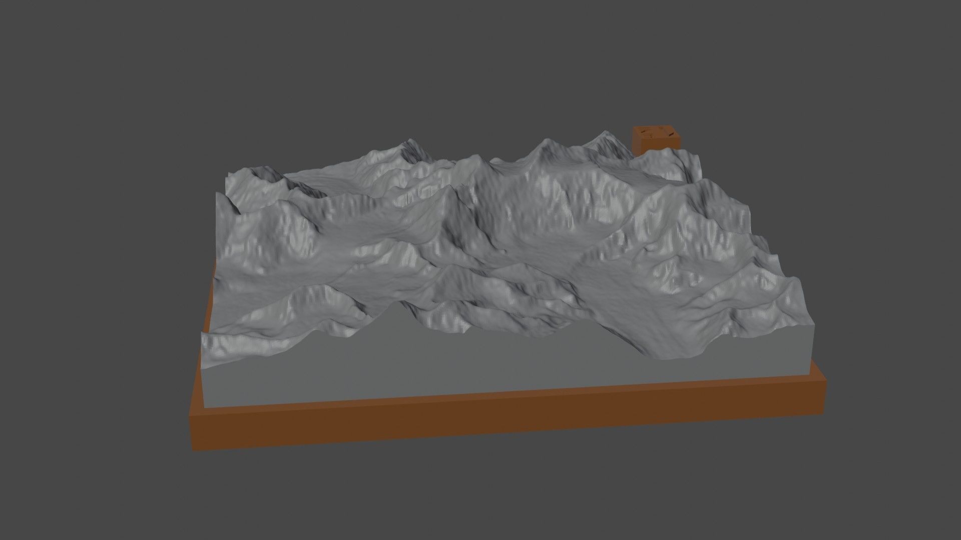 Gora Belukha 3D print model_2