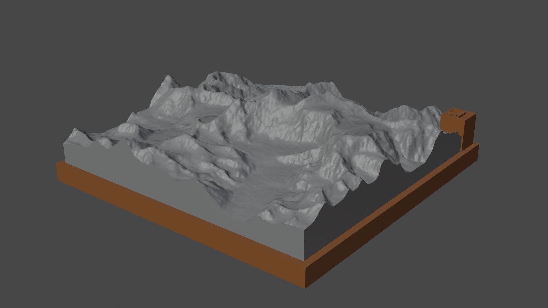 Gora Belukha 3D print model_7