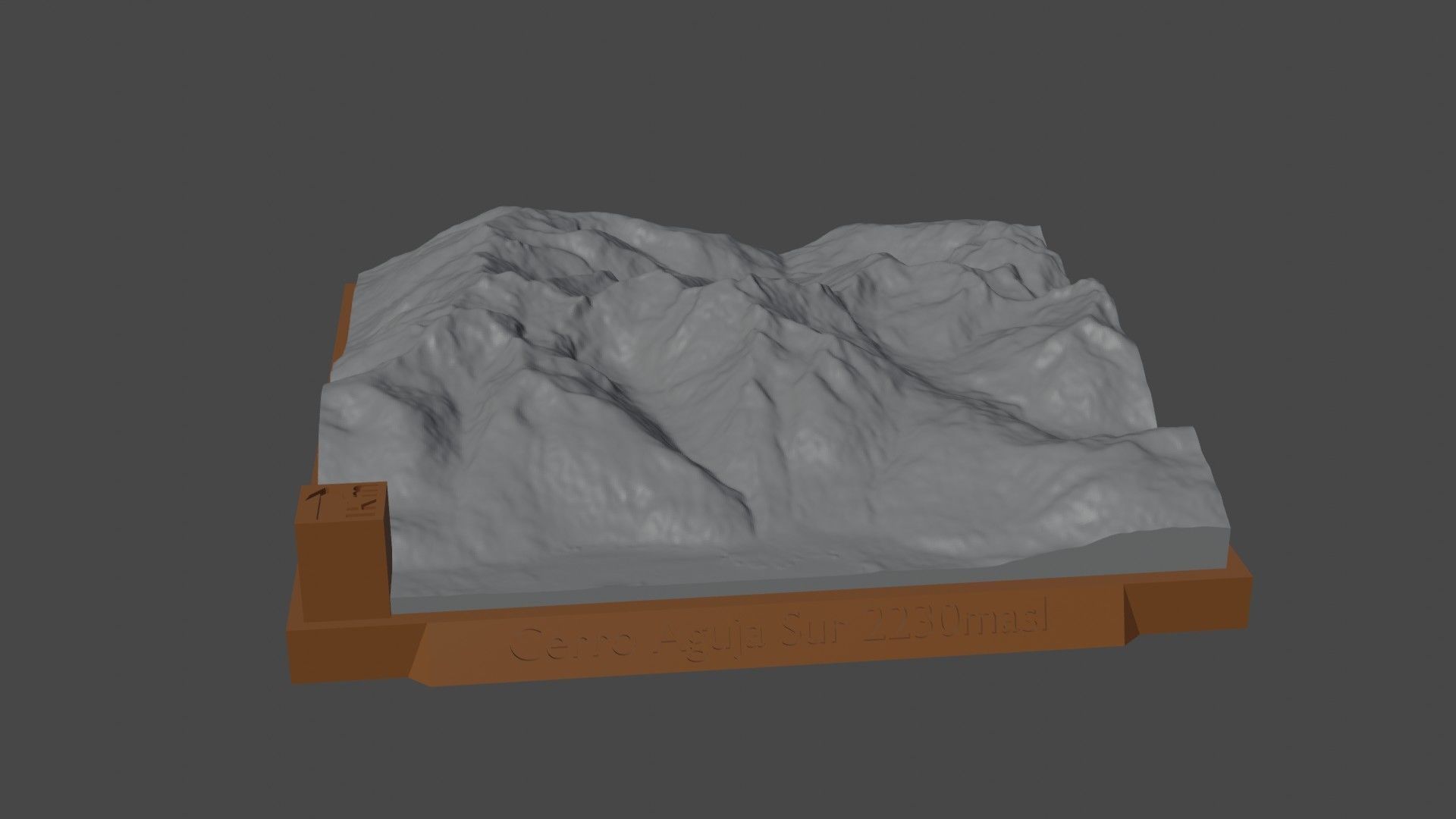 Cerro Aguja Sur 3D print model_5