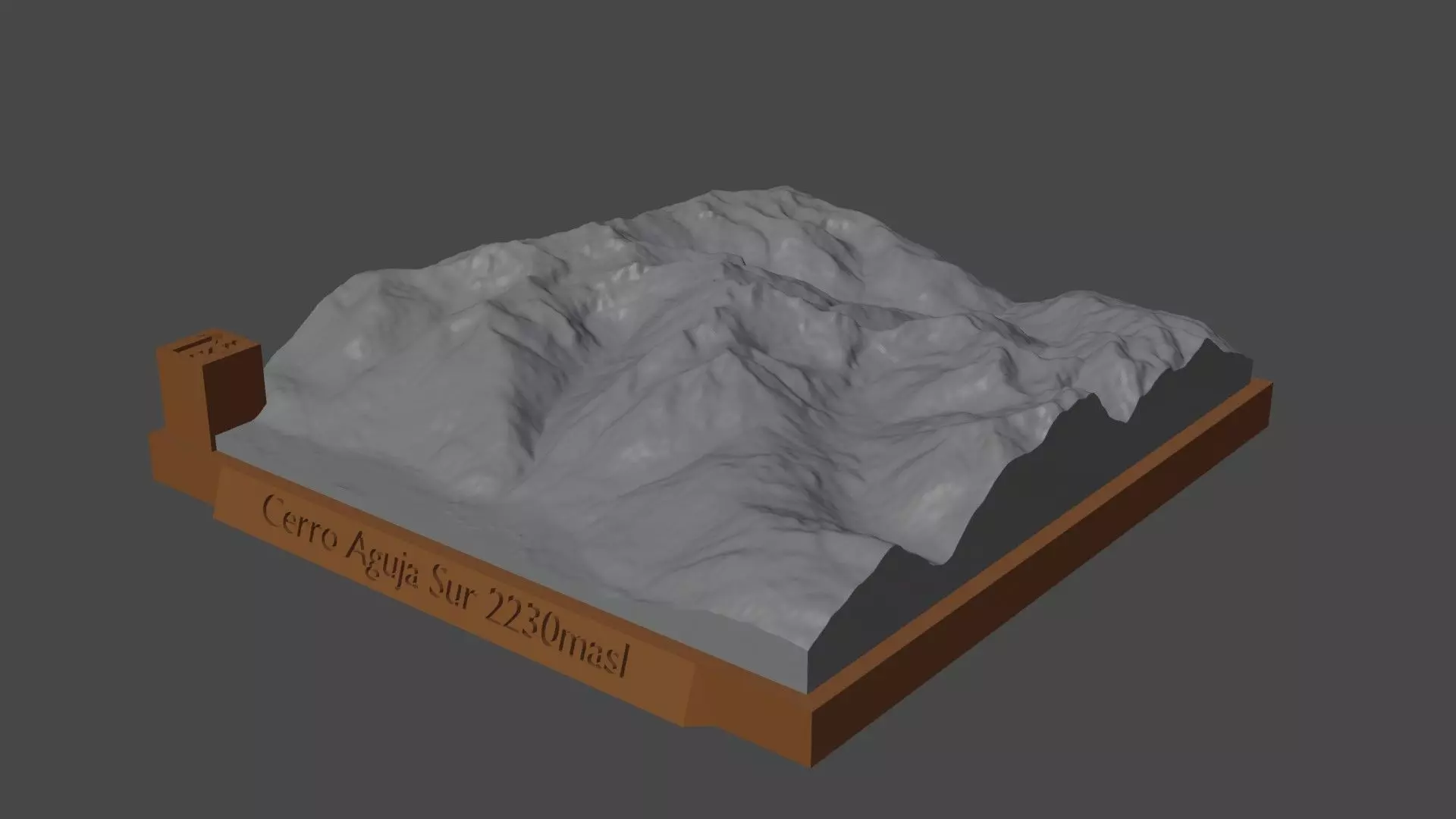 Cerro Aguja Sur 3D print model_0