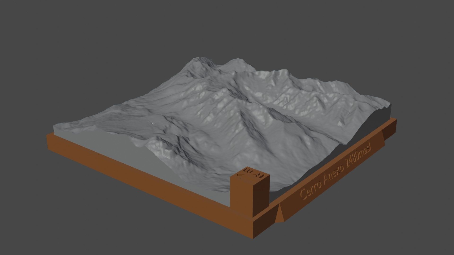 Cerro Anexo 3D print model_3