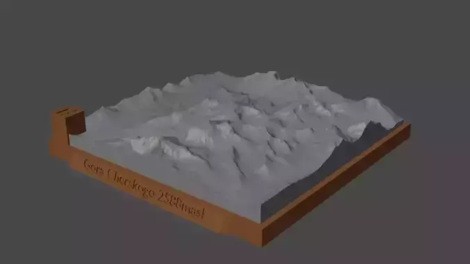 Gora Cherskogo 3D print model