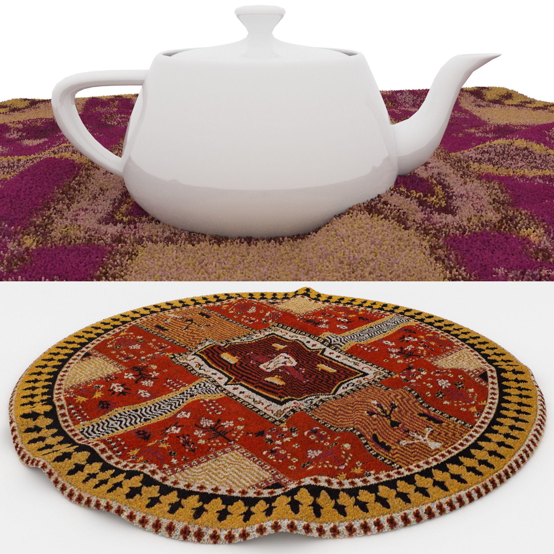 Rugs No 698 Low-poly 3D model_1