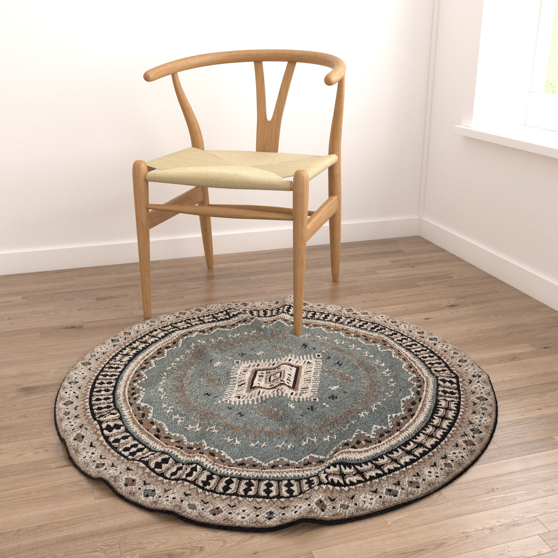 Rugs No 698 Low-poly 3D model_4