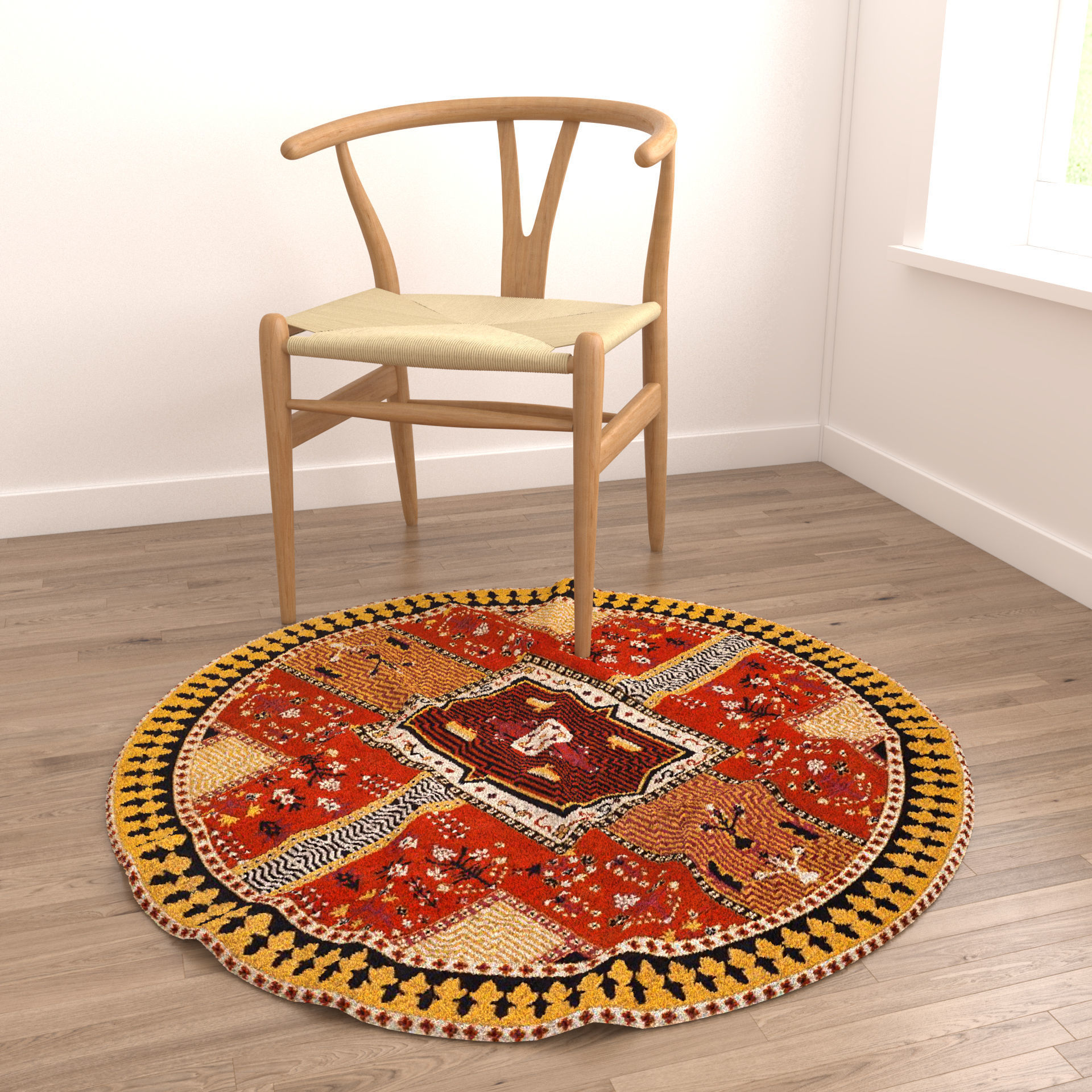 Rugs No 698 Low-poly 3D model_3