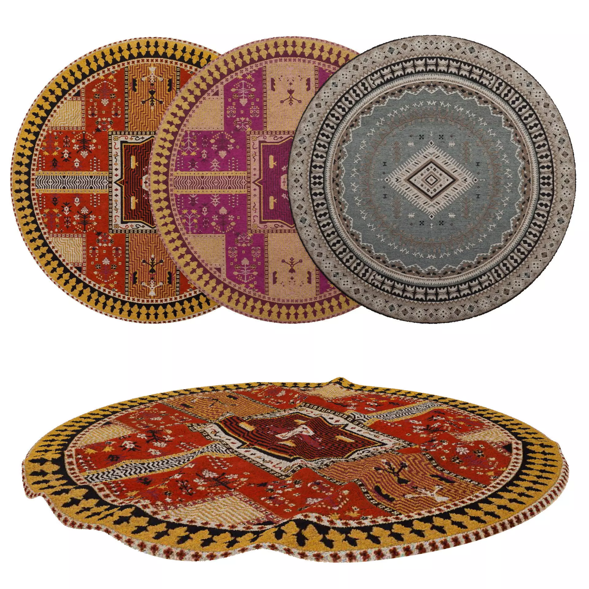 Rugs No 698 Low-poly 3D model_0
