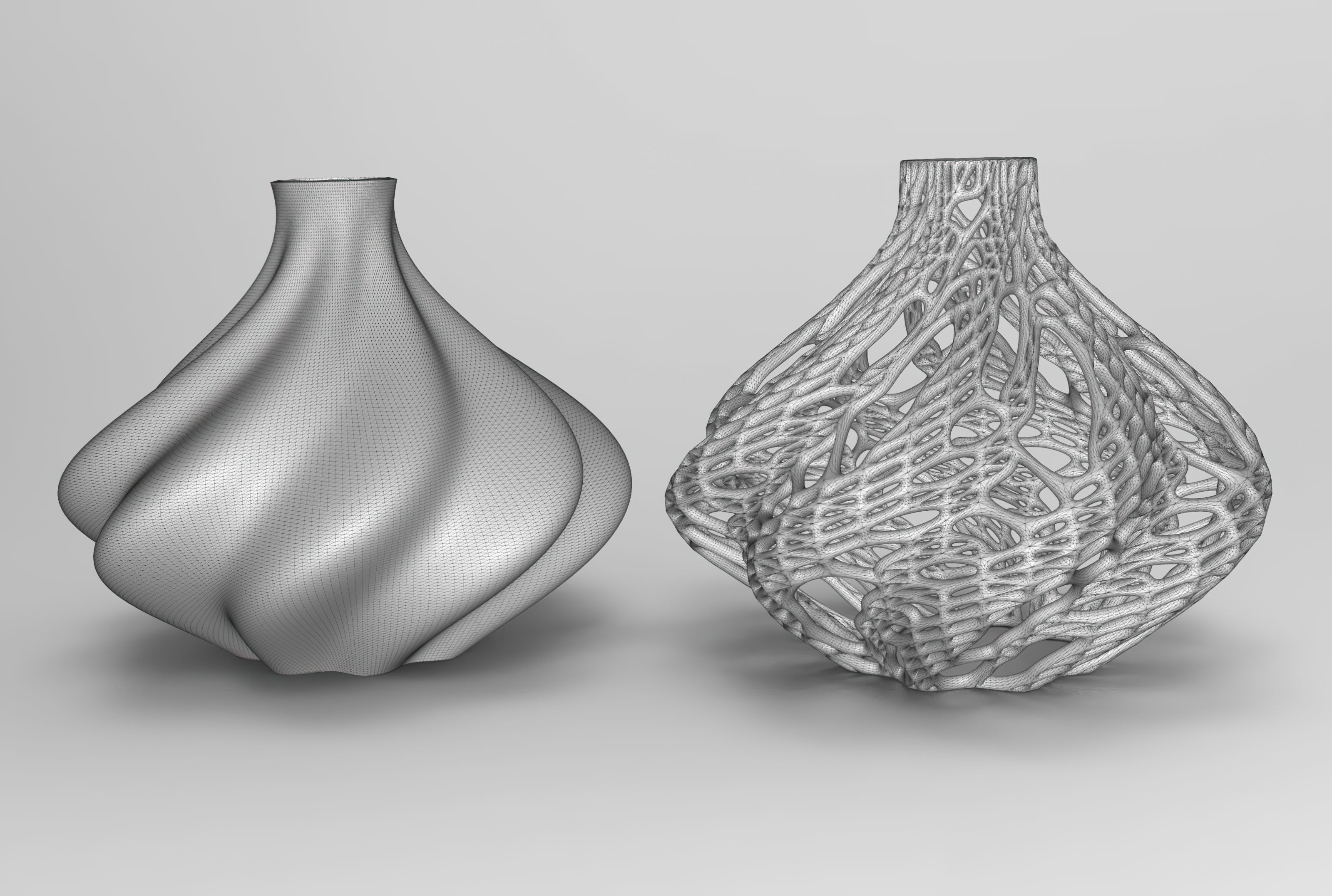 Vase Voronoi 11 3D print model_2