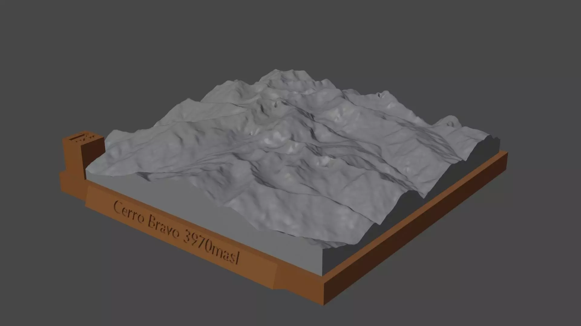 Cerro Bravo 3D print model_0