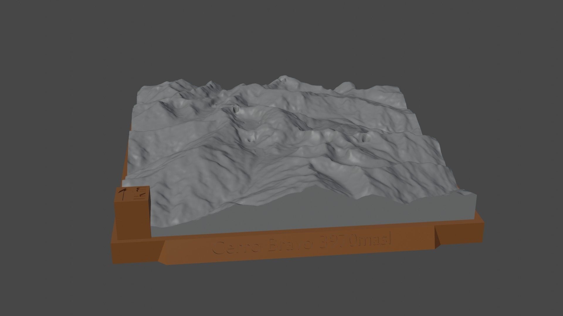Cerro Bravo 3D print model_5
