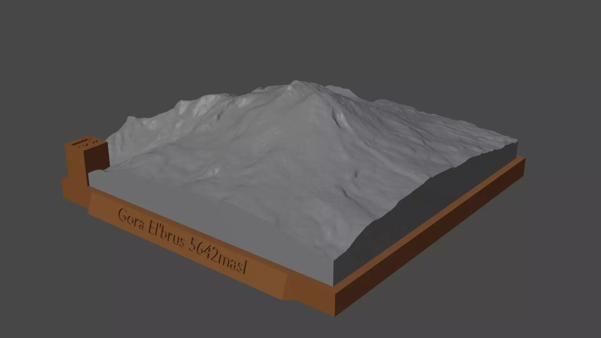 Gora Elbrus 3D print model