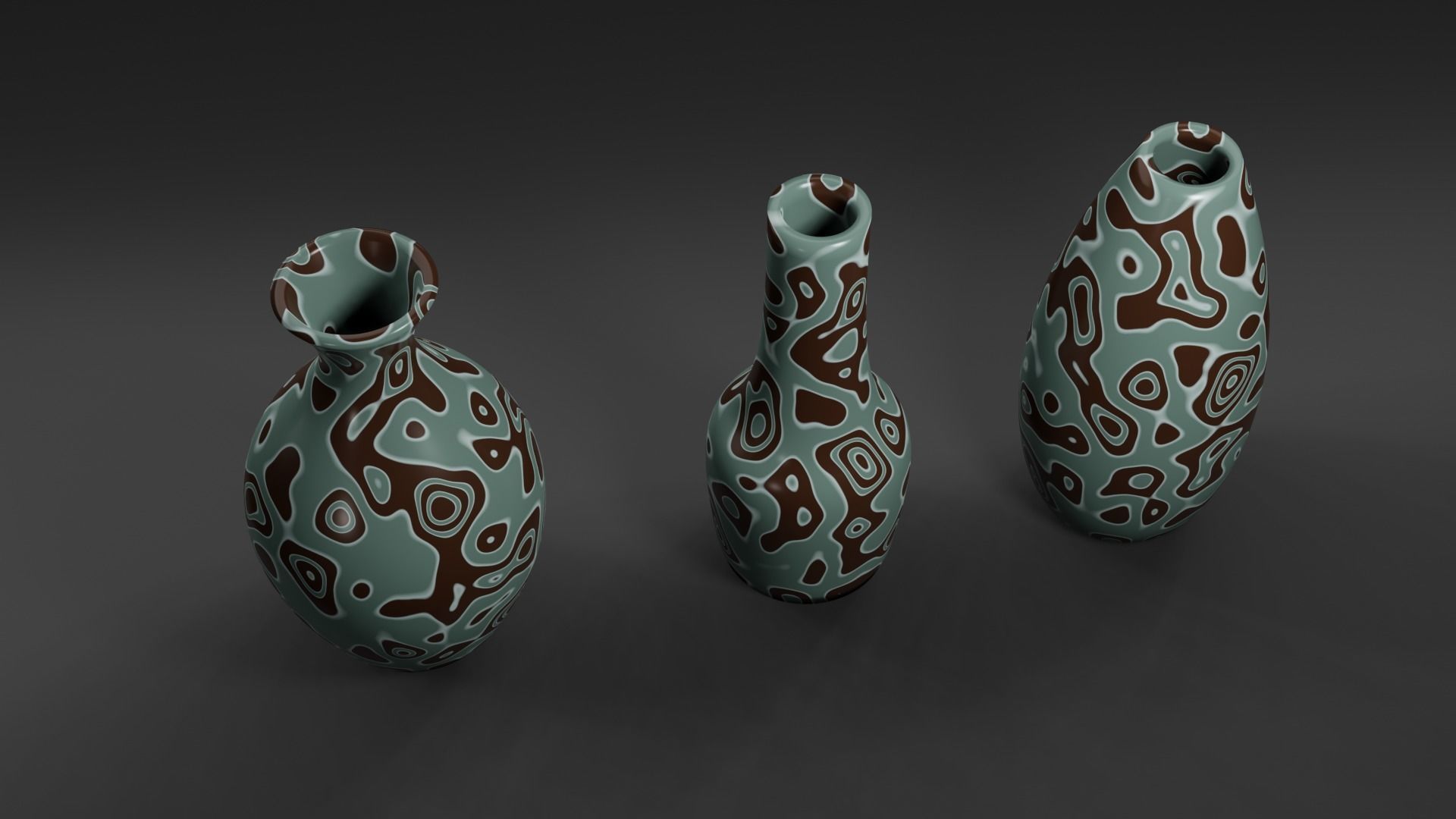 procedural vase Low-poly 3D model_3