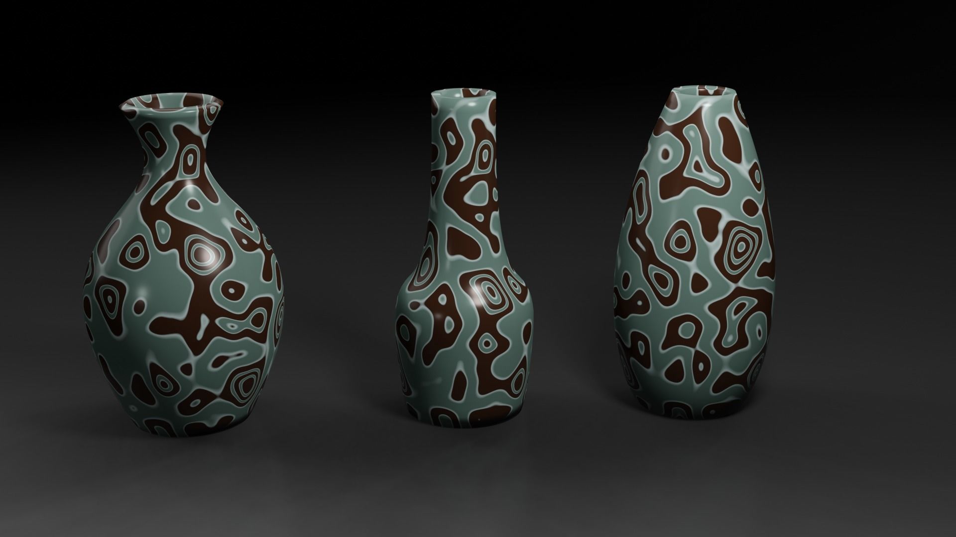 procedural vase Low-poly 3D model_2