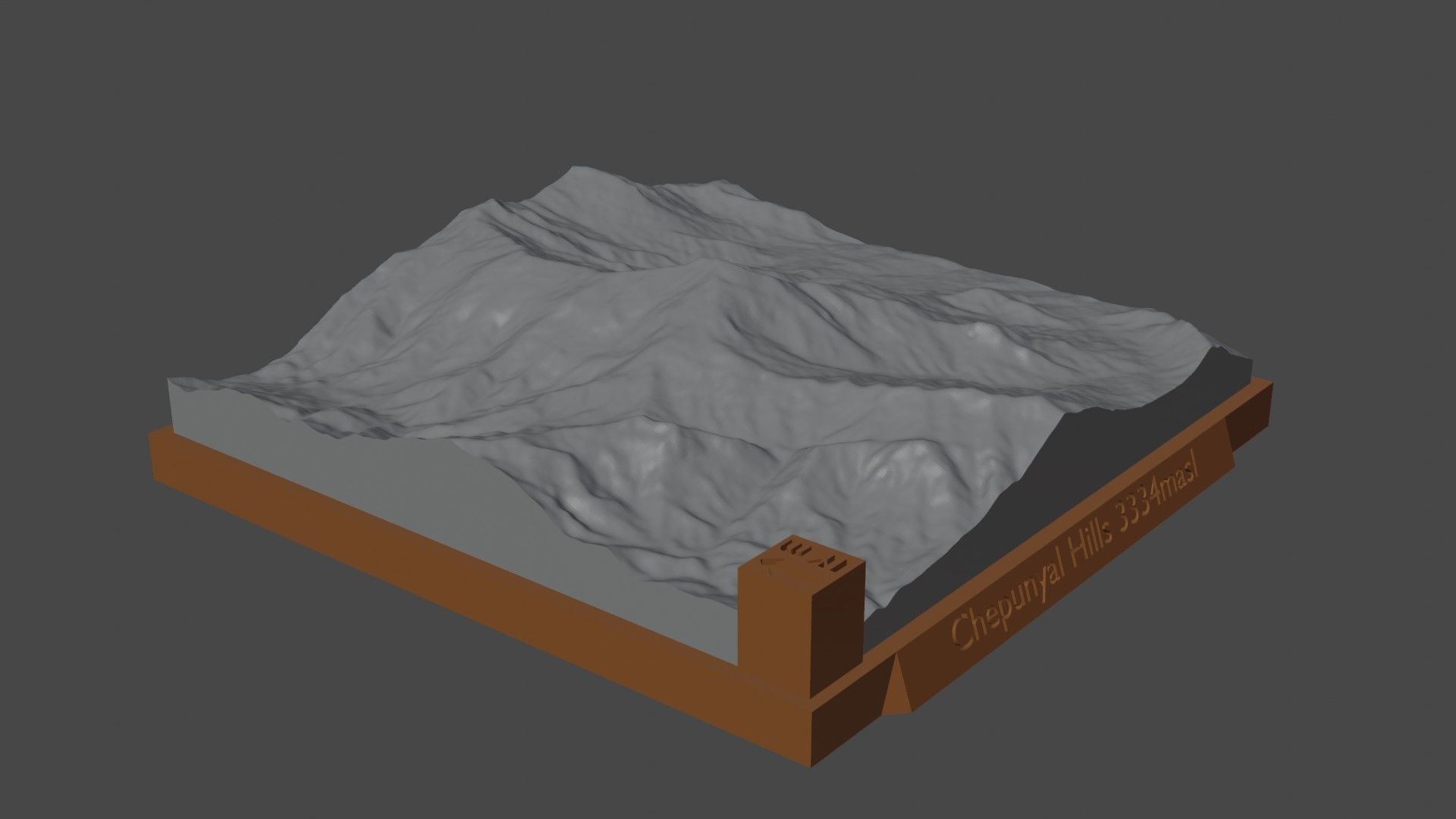 Chepunyal Hills 3D print model_3