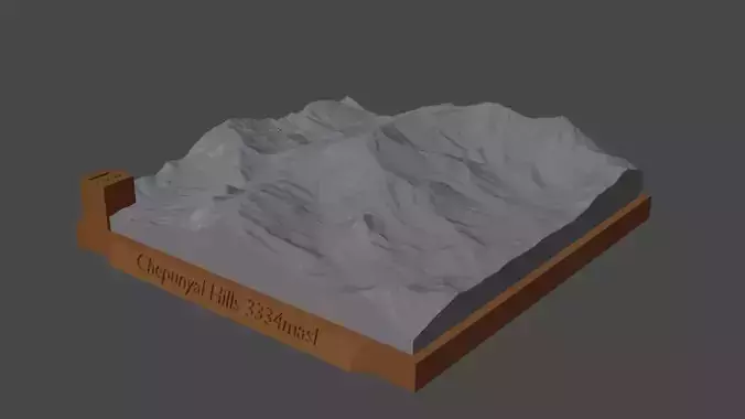 Chepunyal Hills 3D print model