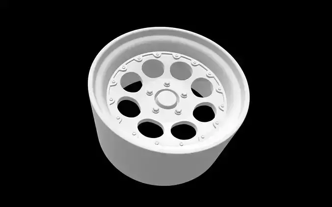 NSU TT OEM scalable and printable rims 3D print model