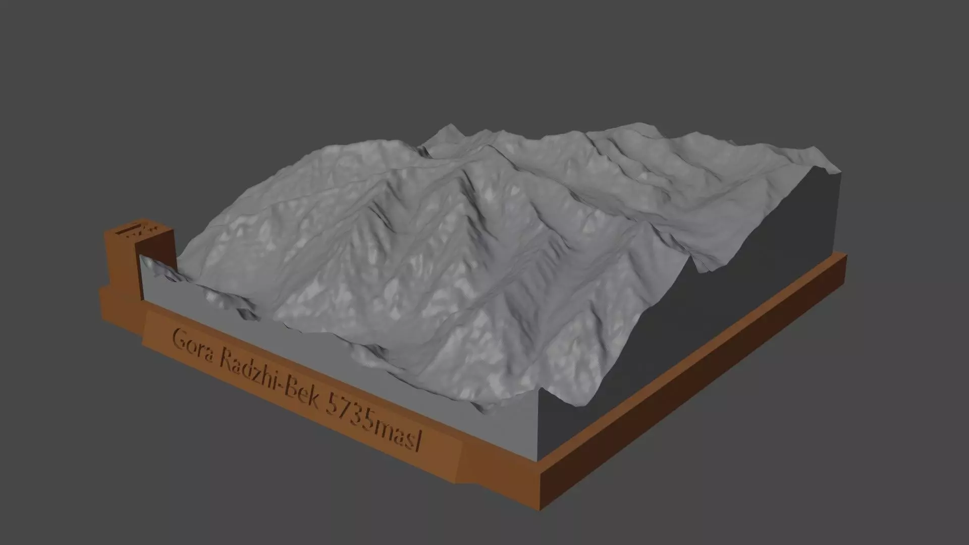 Gora Radzhi-Bek 3D print model_0