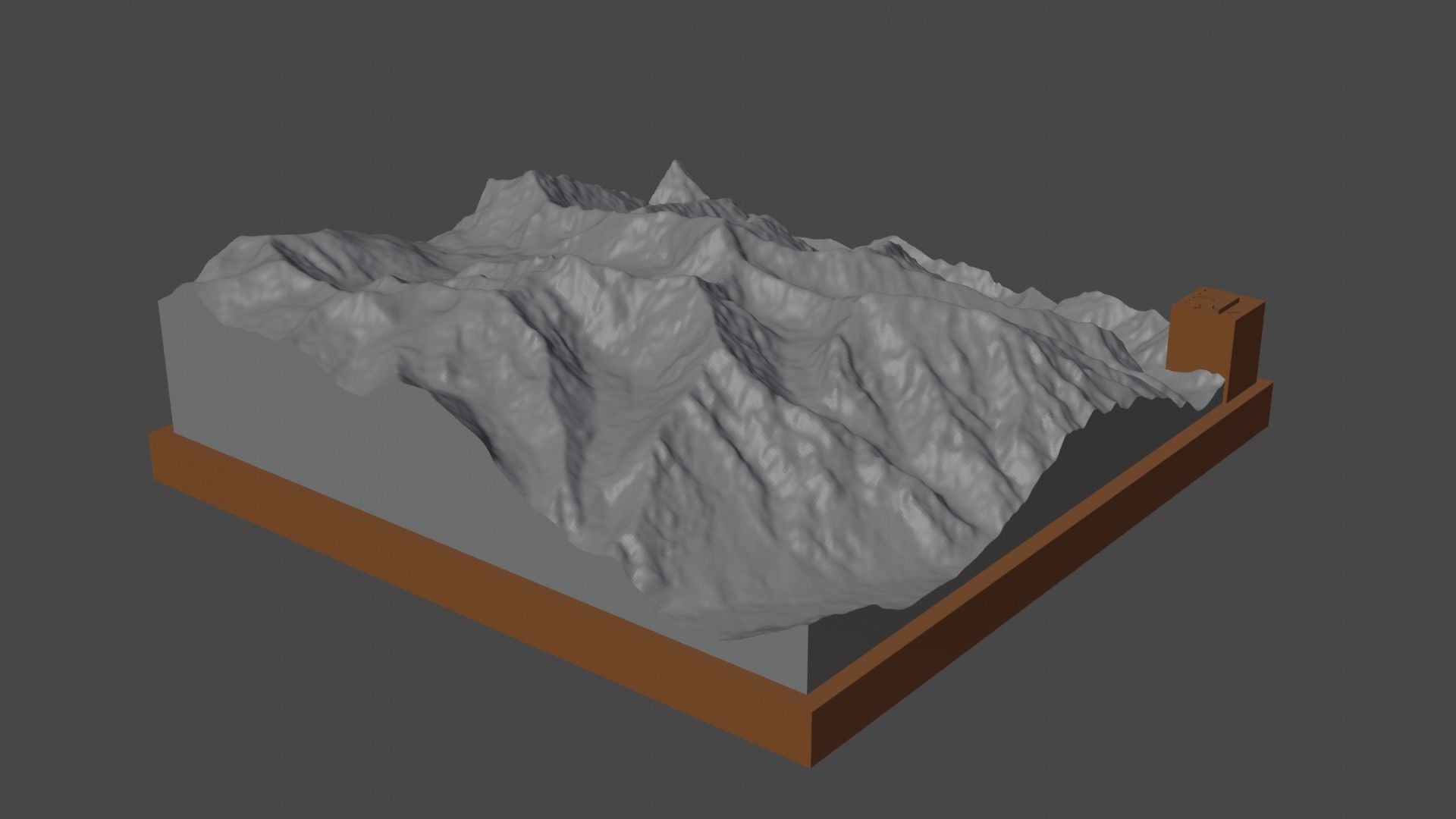 Gora Radzhi-Bek 3D print model_7