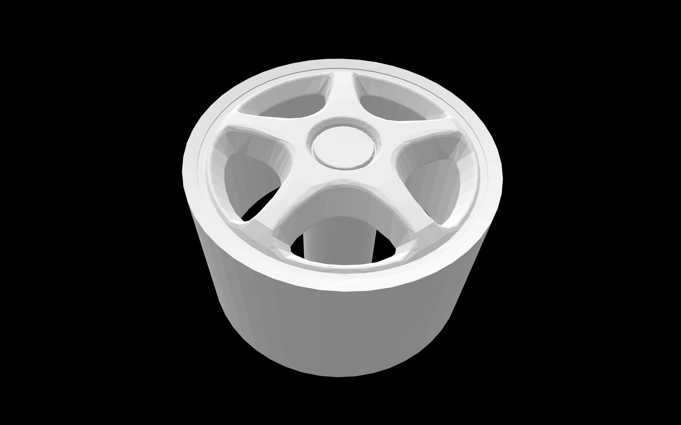 Porsche 959 OEM scalable and printable rims 3D print model_4