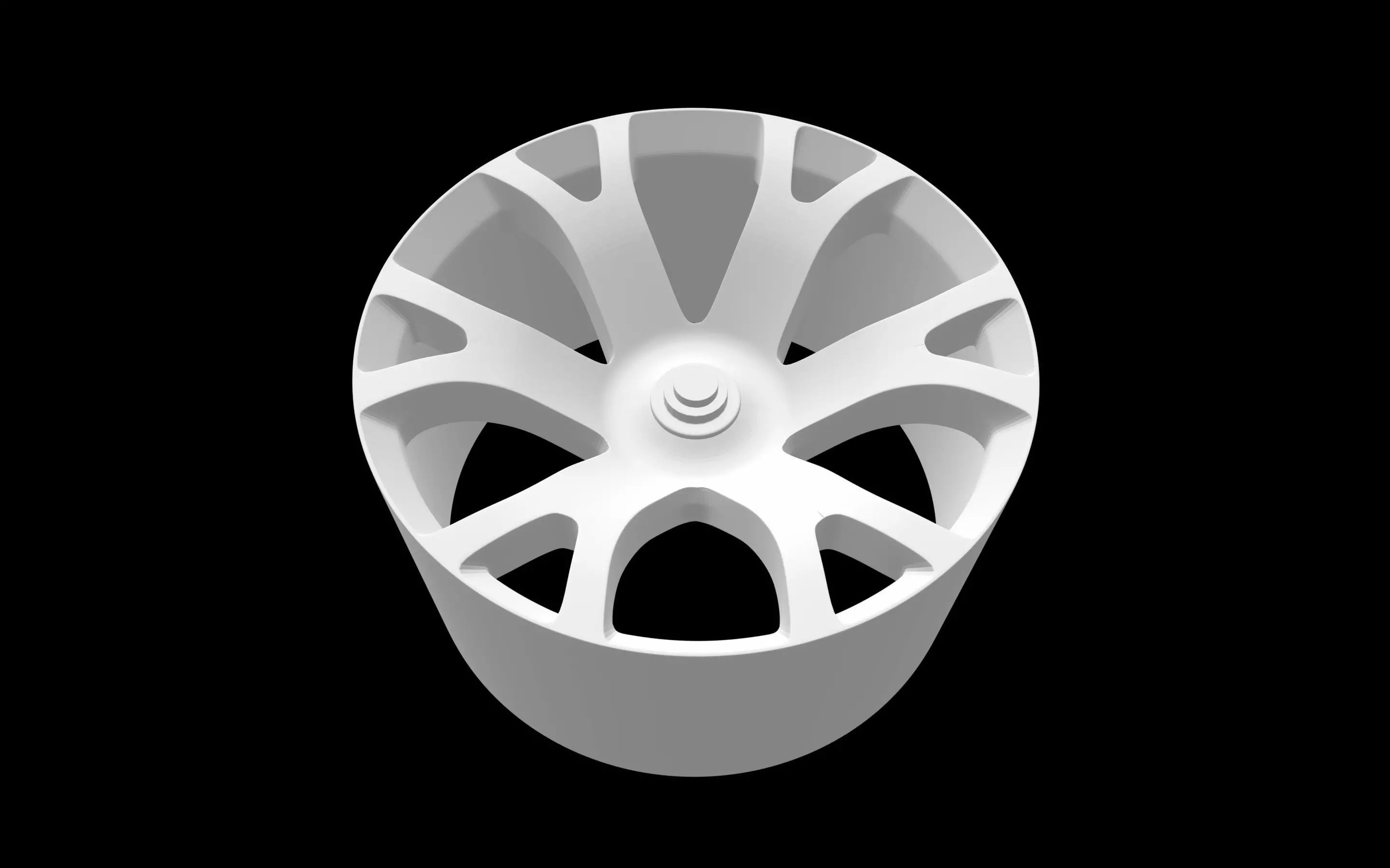 Opel astra coupe opc x-treme oem scalable and printable rims 3D print model_0