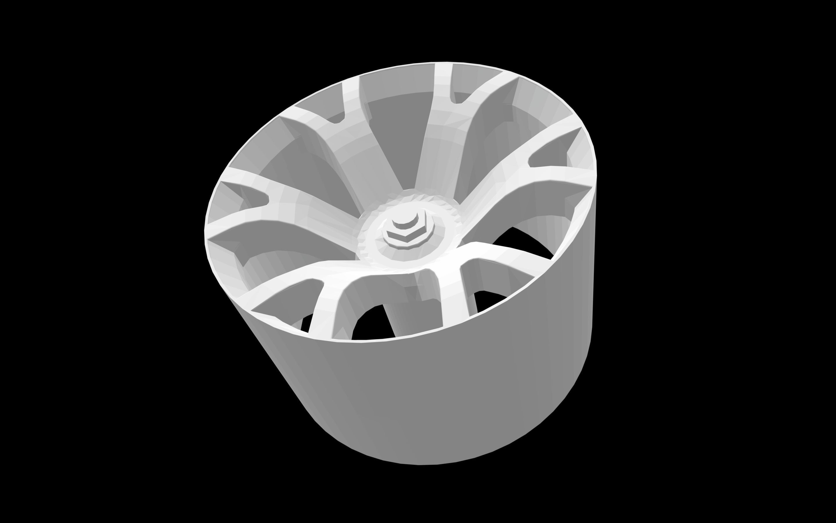 Opel astra coupe opc x-treme oem scalable and printable rims 3D print model_3