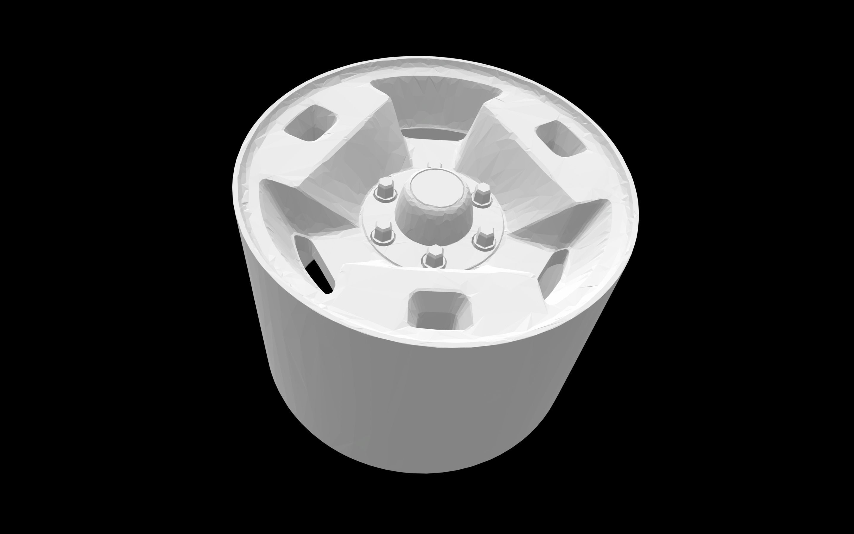 Nissan Pathfinder OEM scalable and printable rims 3D print model_3