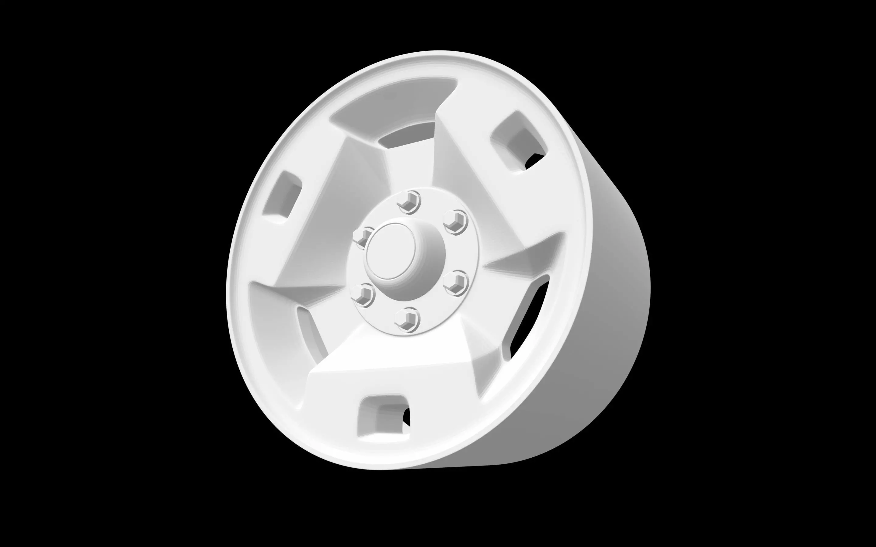 Nissan Pathfinder OEM scalable and printable rims 3D print model_0