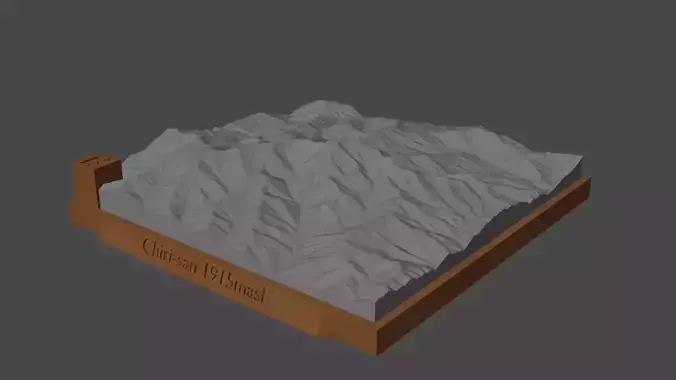 Chiri-san mountain 3D print model