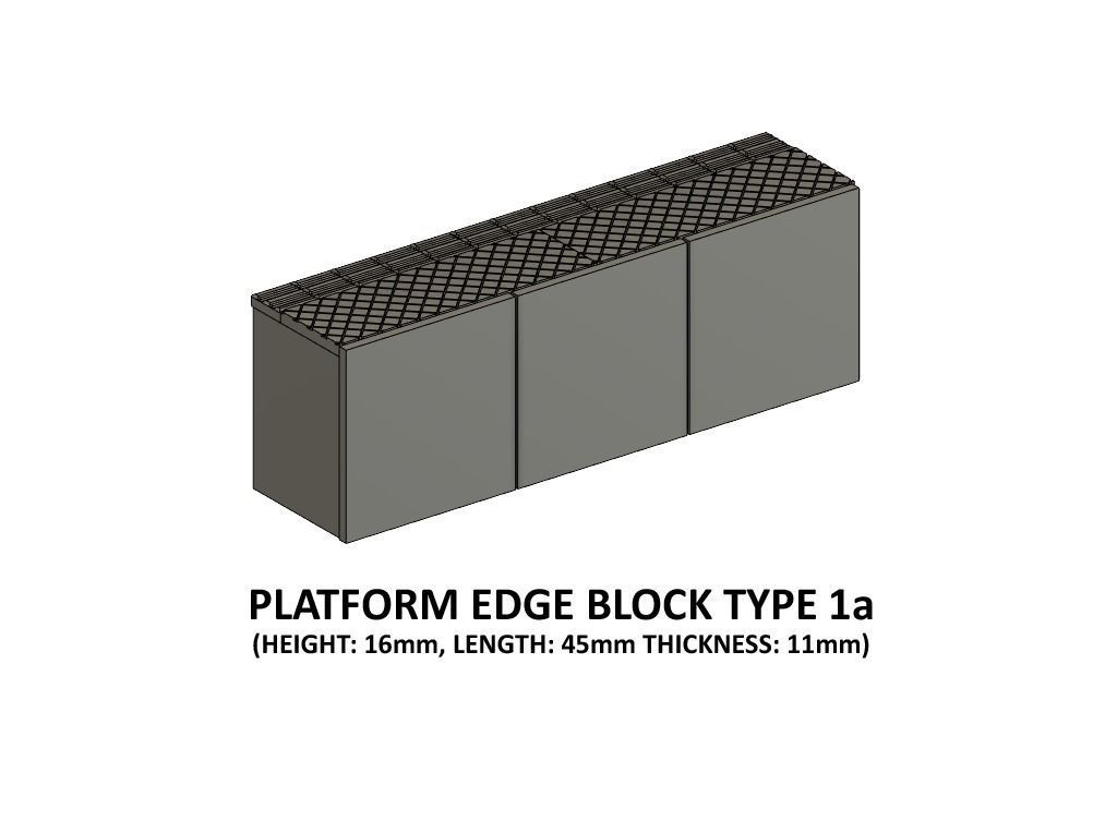 PLA-0001 Platform detail set for Europe H0-scale 38 items 3D print model_20