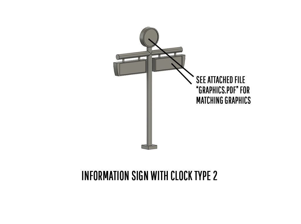 PLA-0001 Platform detail set for Europe H0-scale 38 items 3D print model_39