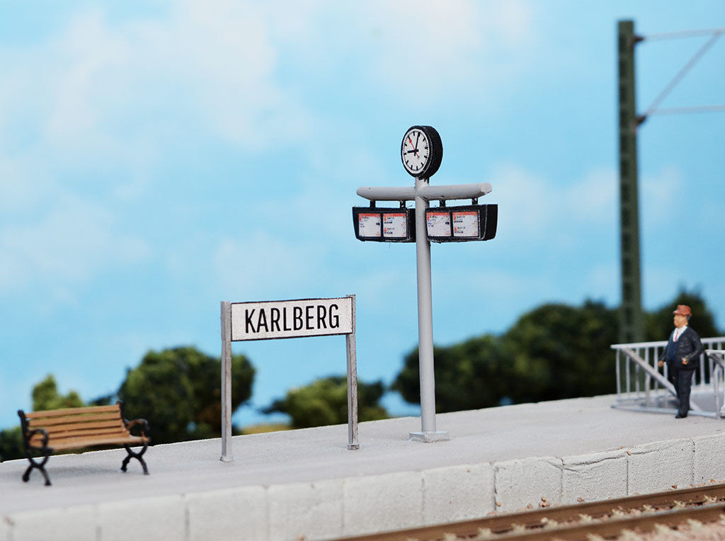 PLA-0001 Platform detail set for Europe H0-scale 38 items 3D print model_40