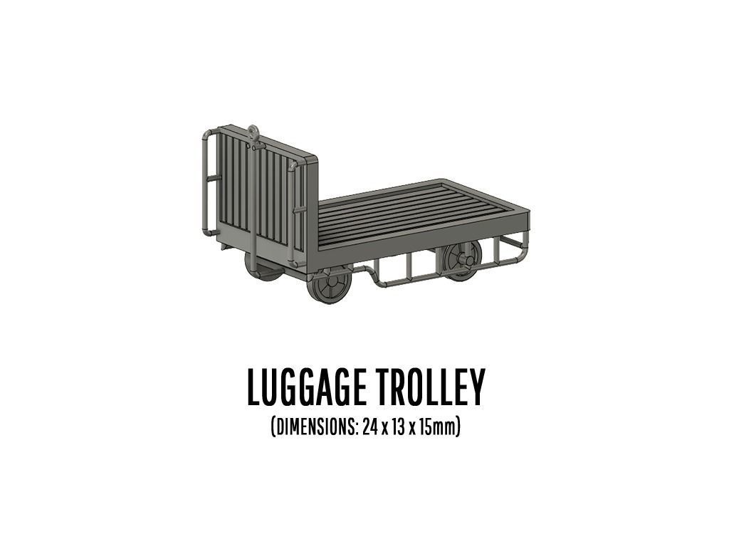 PLA-0001 Platform detail set for Europe H0-scale 38 items 3D print model_18