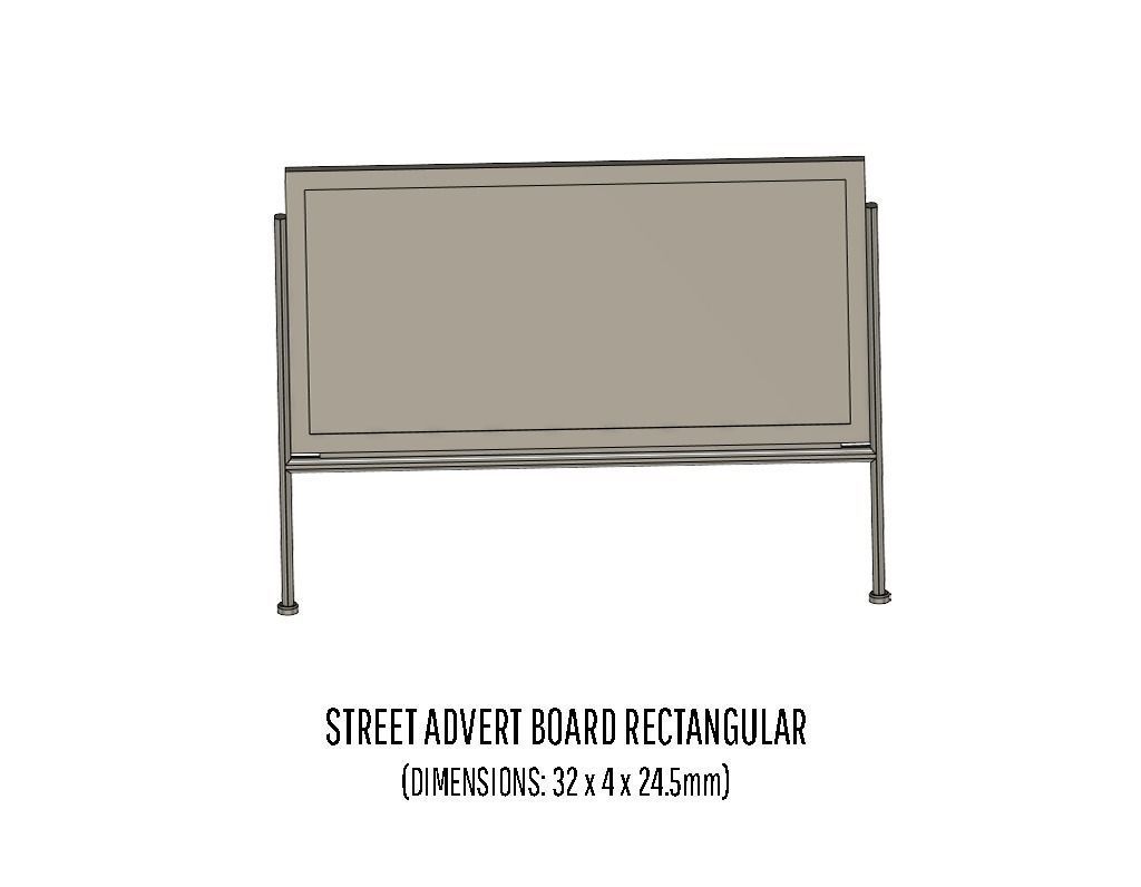 PLA-0001 Platform detail set for Europe H0-scale 38 items 3D print model_48