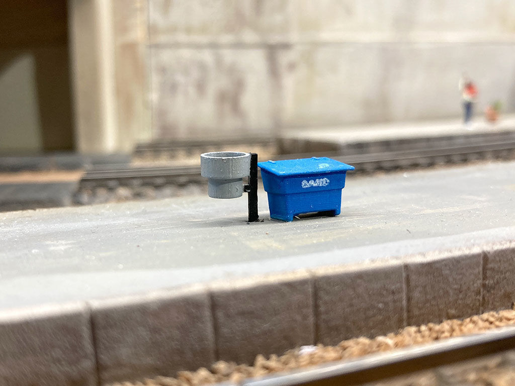 PLA-0001 Platform detail set for Europe H0-scale 38 items 3D print model_47