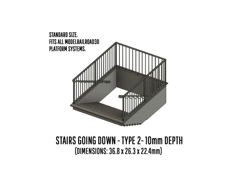PLA-0001 Platform detail set for Europe H0-scale 38 items 3D print model_14