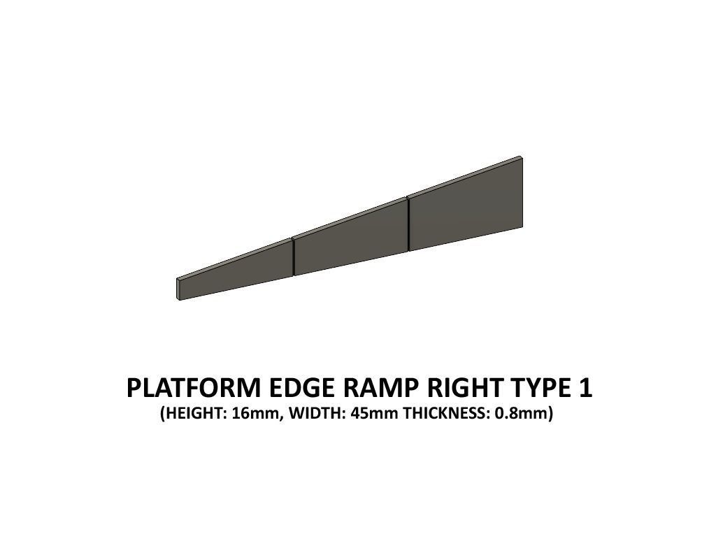 PLA-0001 Platform detail set for Europe H0-scale 38 items 3D print model_28