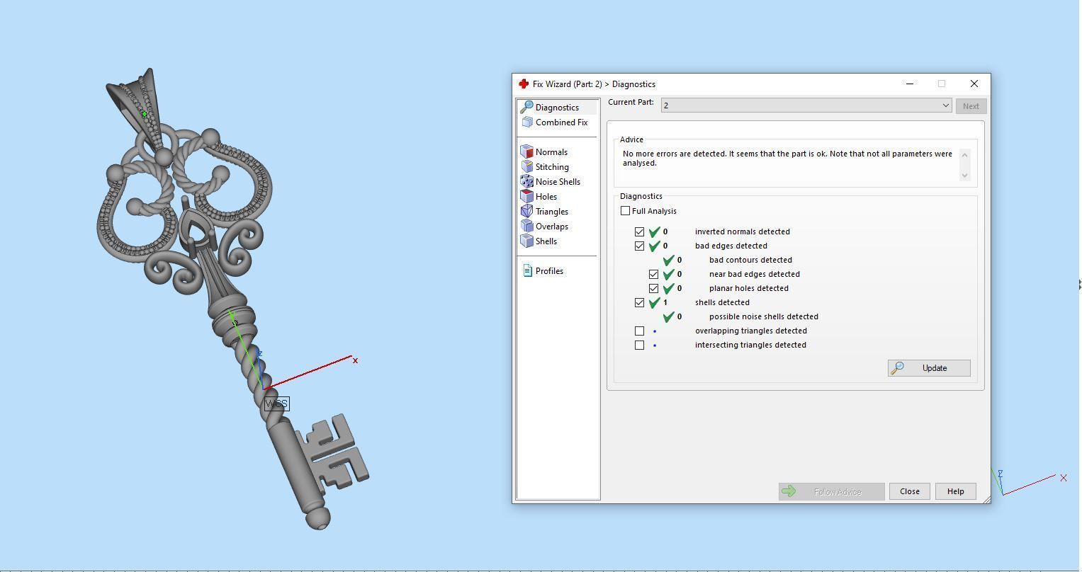 Key necklace 3D print model_7