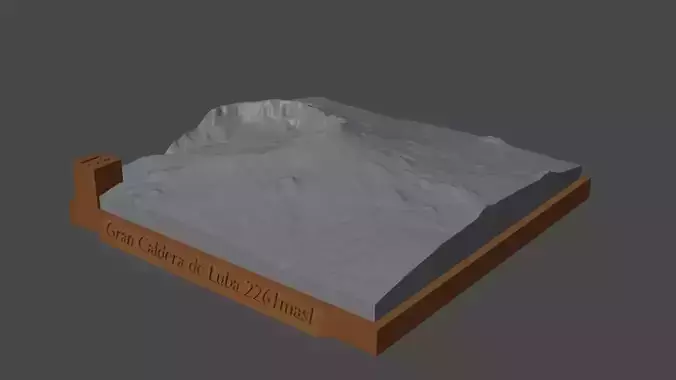 Gran Caldera de Luba 3D print model
